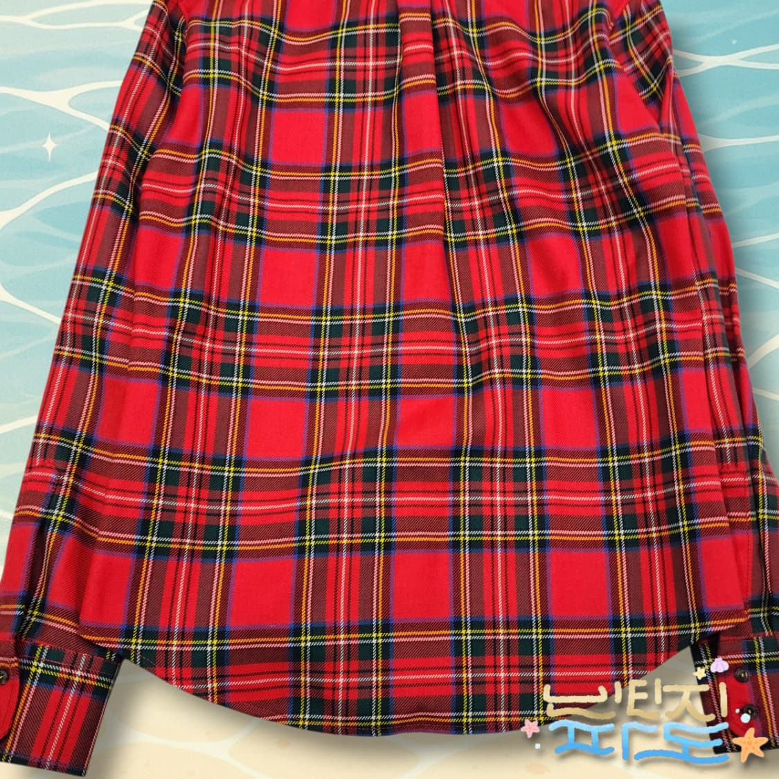 48 95 디스퀘어드2 타탄체크 로고 포켓 코티드울셔츠 상품이미지8