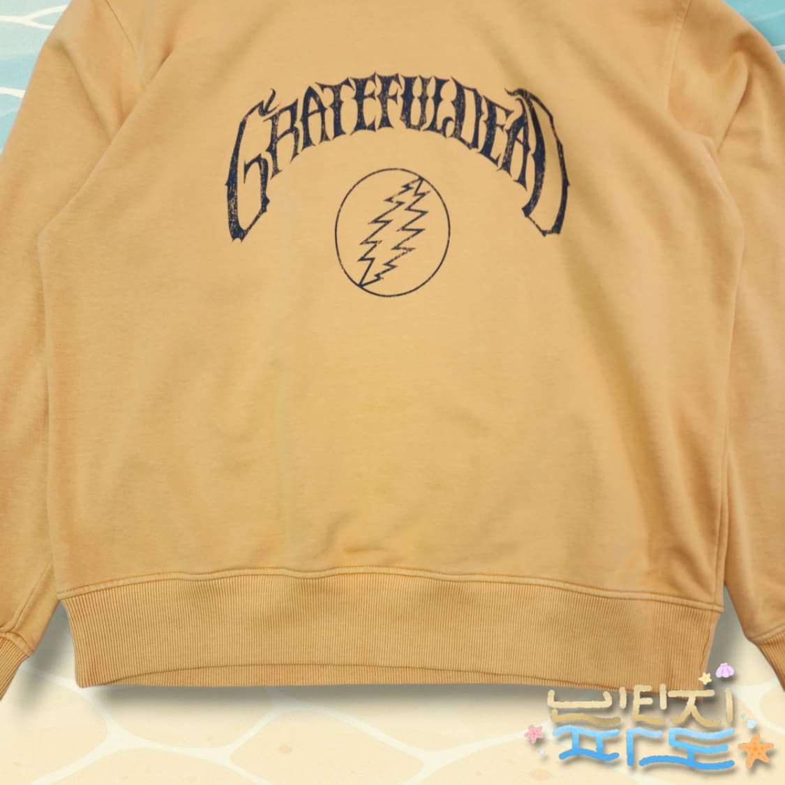 XL 새제품 GU 그레이트풀데드 워시드 맨투맨 상품이미지3