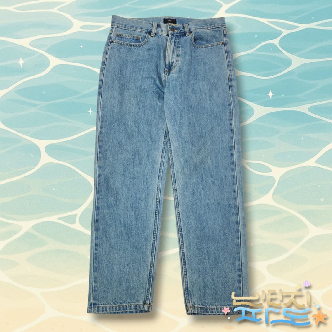 30 오베이 스트레이트 데님 연청바지 상품이미지1