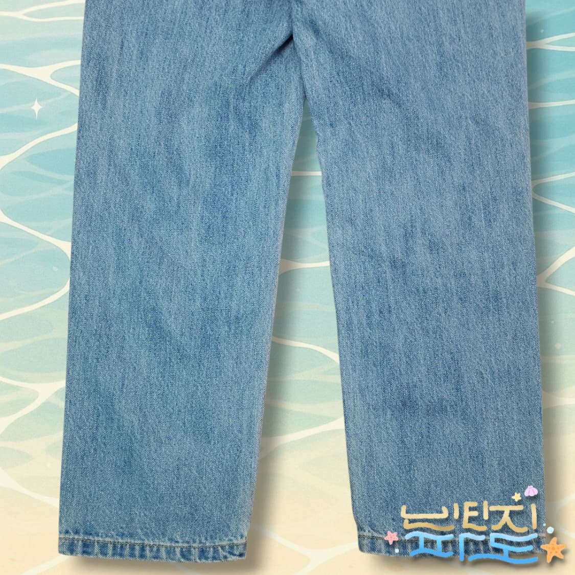 30 오베이 스트레이트 데님 연청바지 상품이미지9