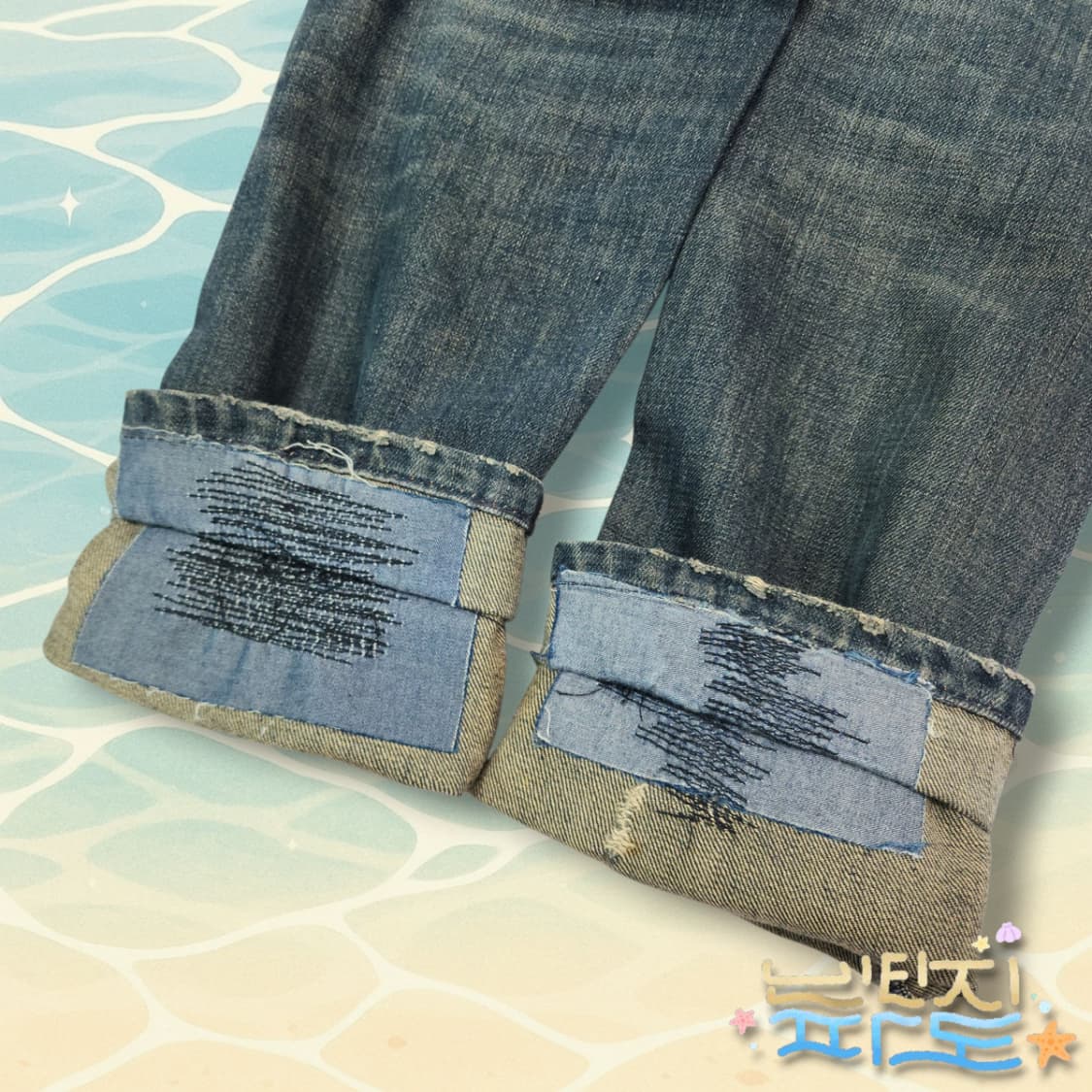 29 RAF by 라프시몬스 워싱 디스 데님 팬츠 상품이미지10