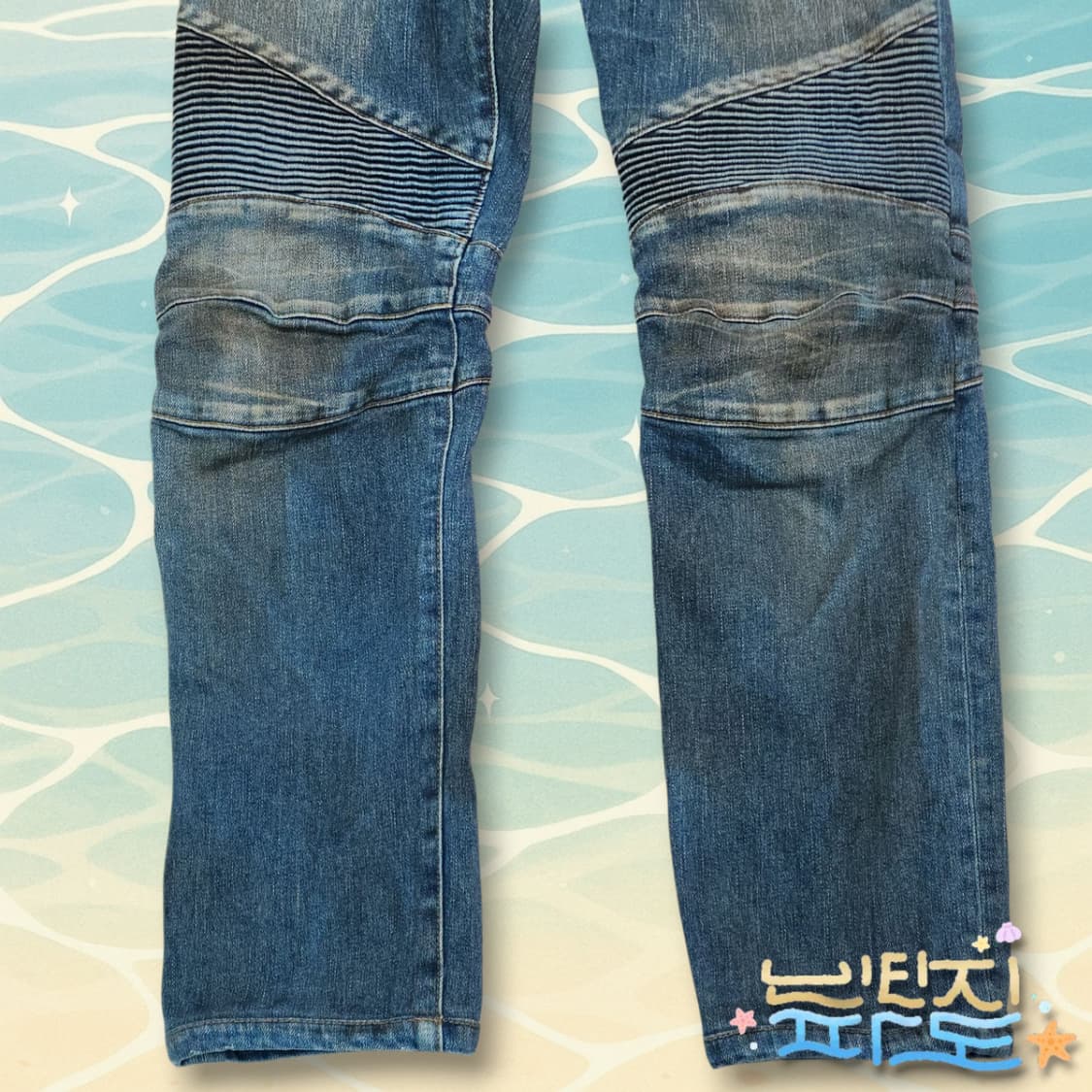 33 BALMAIN 발망 정품 워싱 바이커 데님 상품이미지3