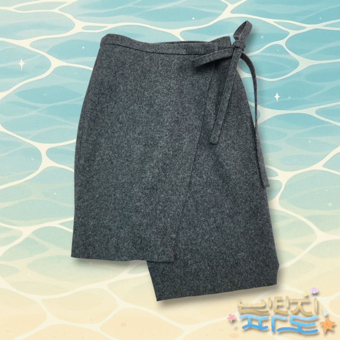 F RECTO 렉토 X 비이커 울 랩스커트 상품이미지1