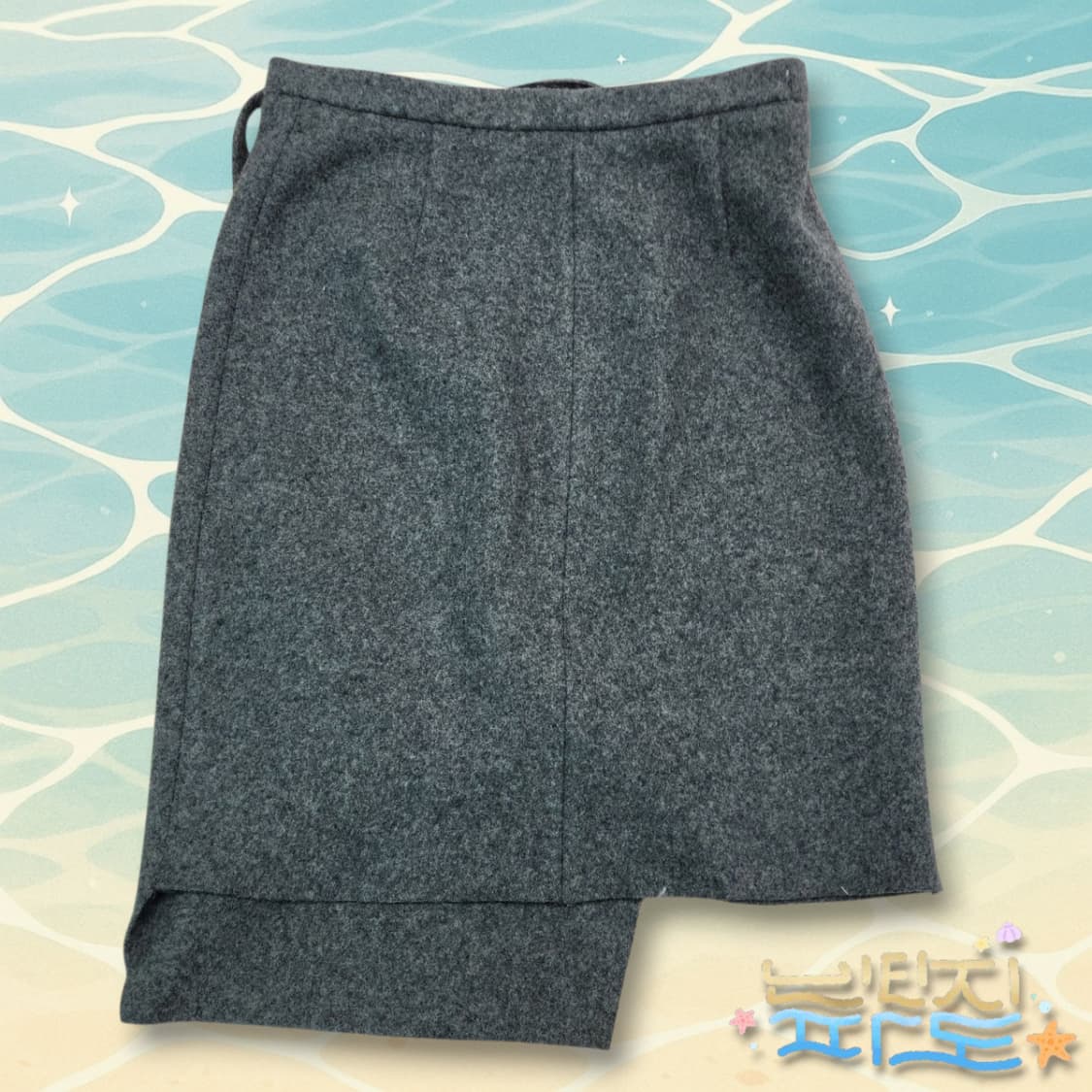 F RECTO 렉토 X 비이커 울 랩스커트 상품이미지4