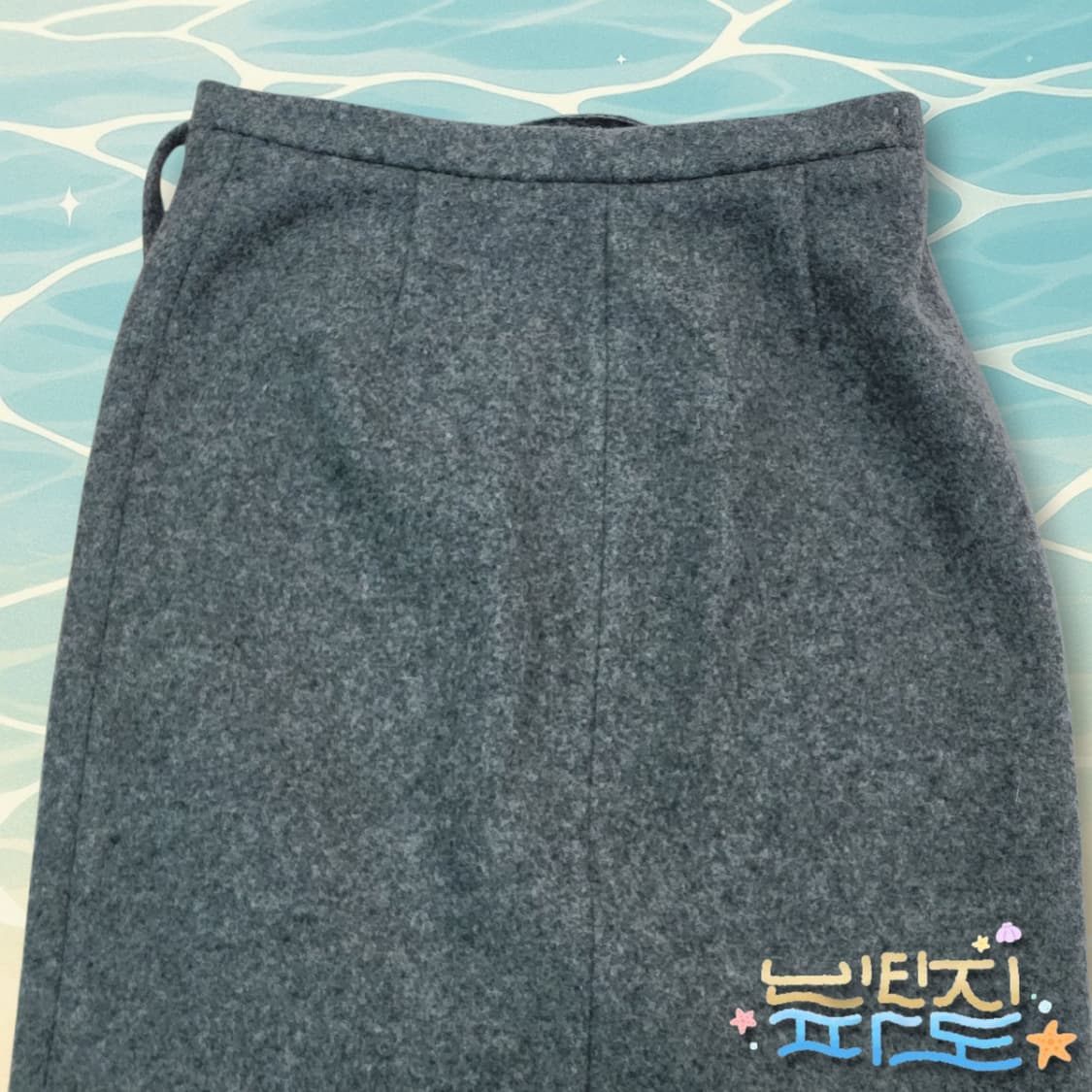 F RECTO 렉토 X 비이커 울 랩스커트 상품이미지5