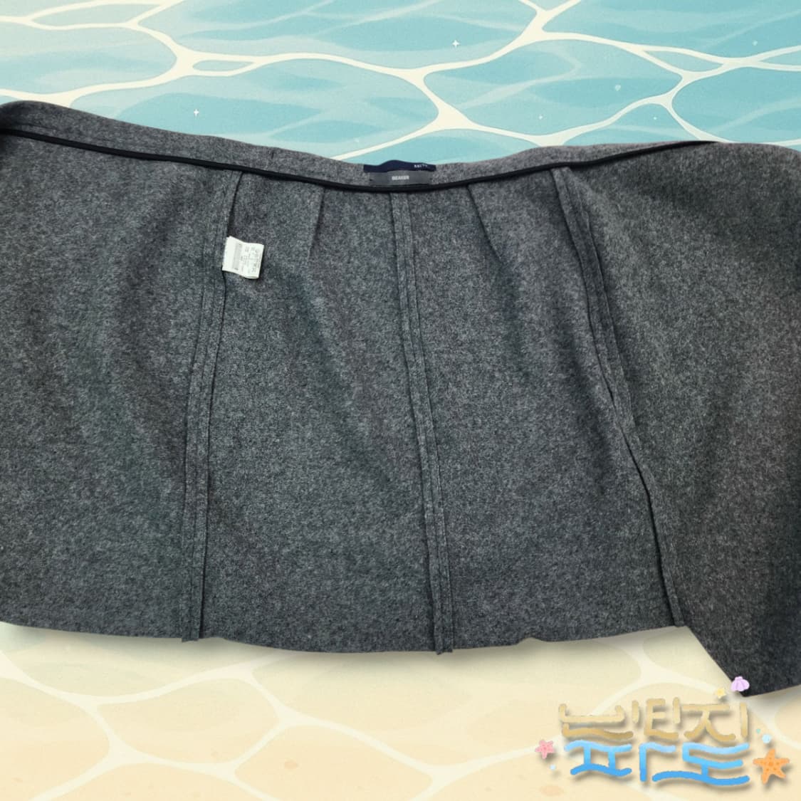 F RECTO 렉토 X 비이커 울 랩스커트 상품이미지7