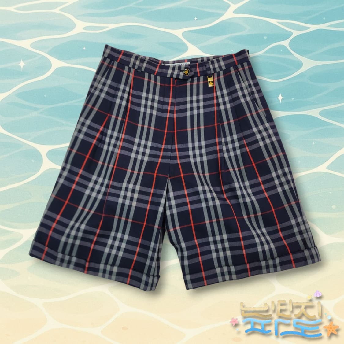 27 90S 버버리 노바체크 여성 하프팬츠 상품이미지1