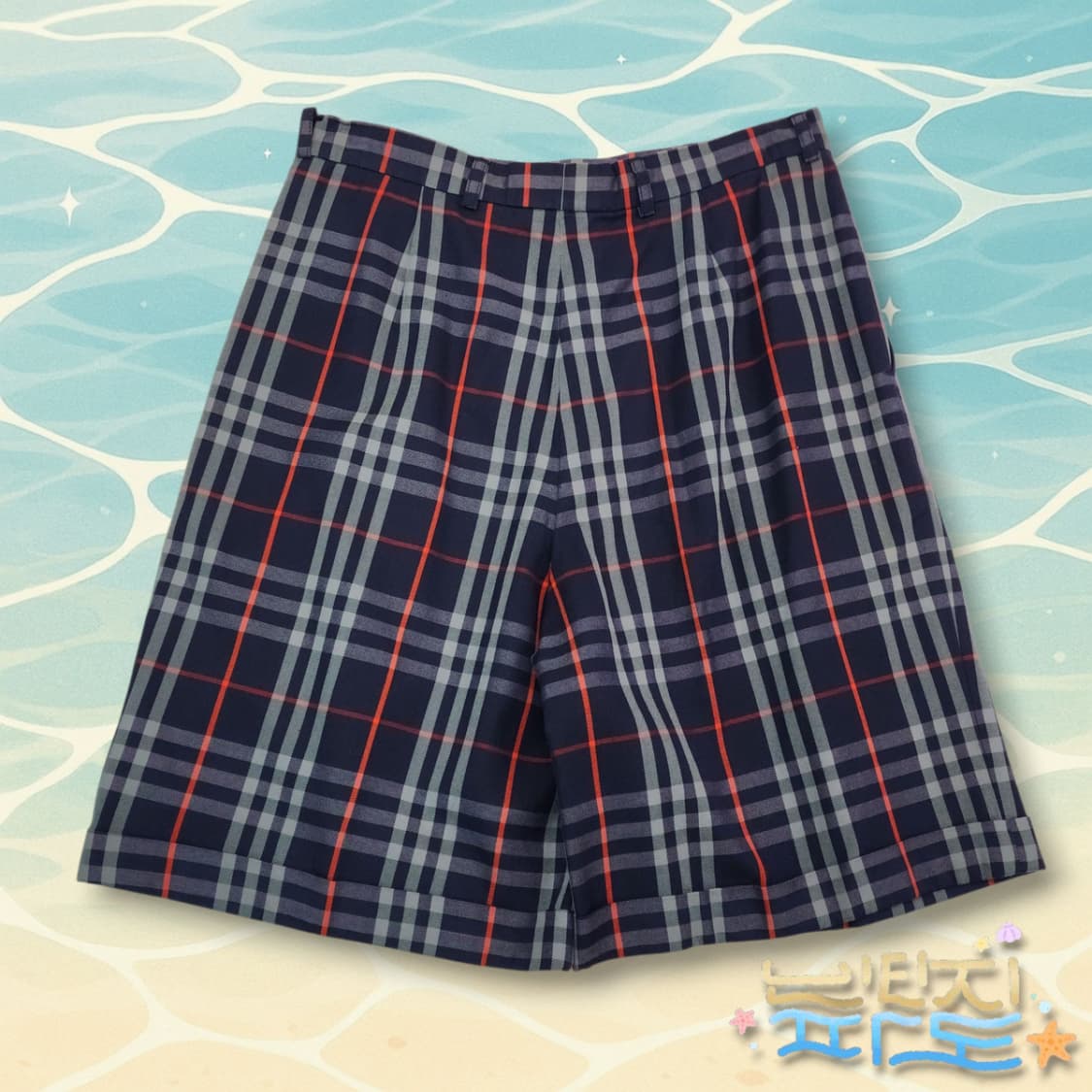 27 90S 버버리 노바체크 여성 하프팬츠 상품이미지4