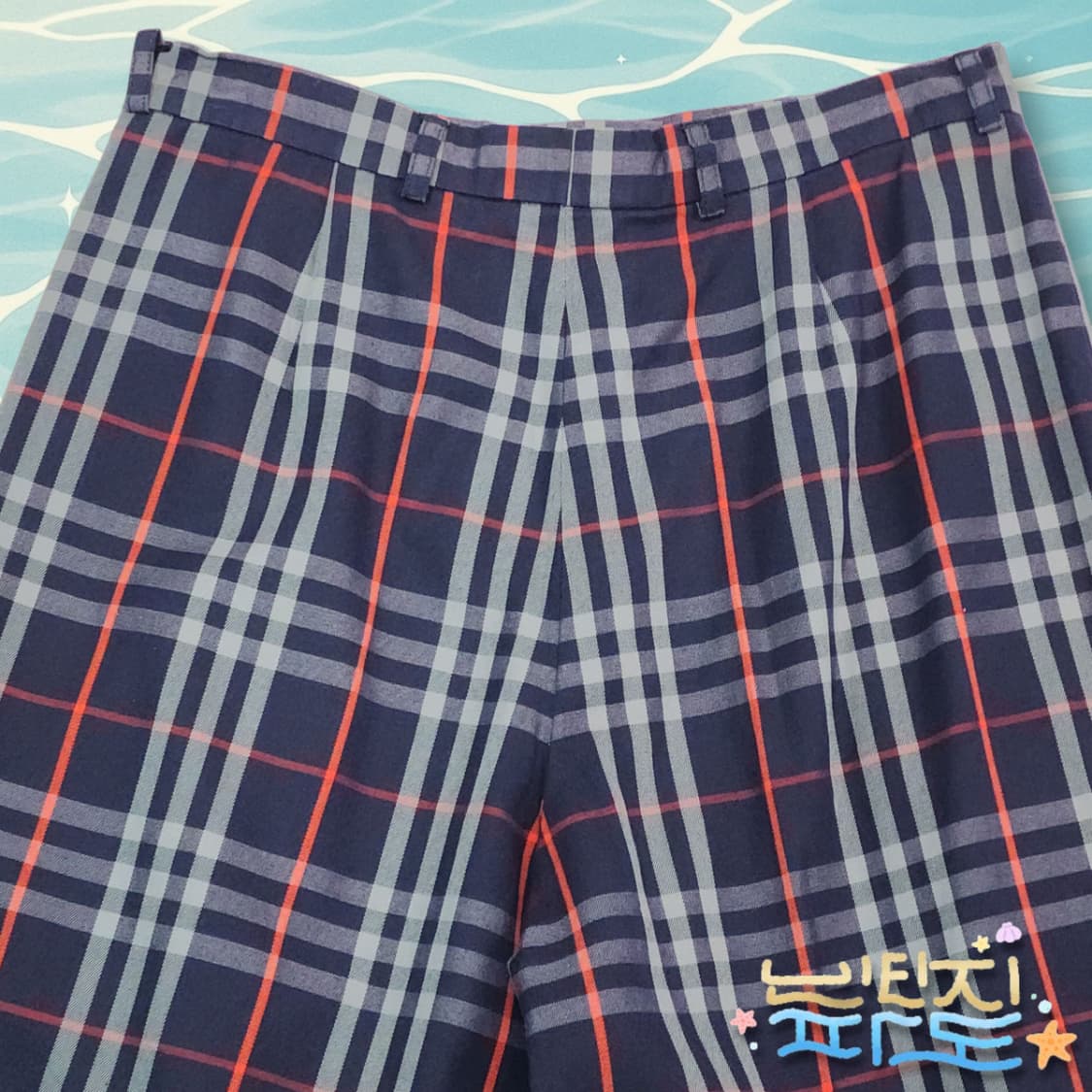 27 90S 버버리 노바체크 여성 하프팬츠 상품이미지5