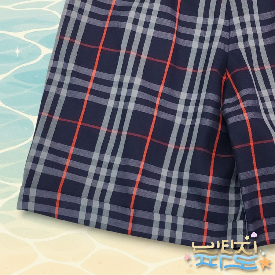 27 90S 버버리 노바체크 여성 하프팬츠 상품이미지6