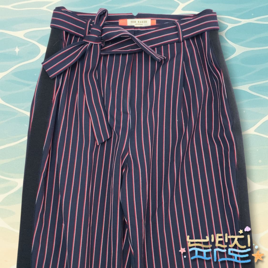 L 테드베이커 스트라이프 벨티드 팬츠 상품이미지2