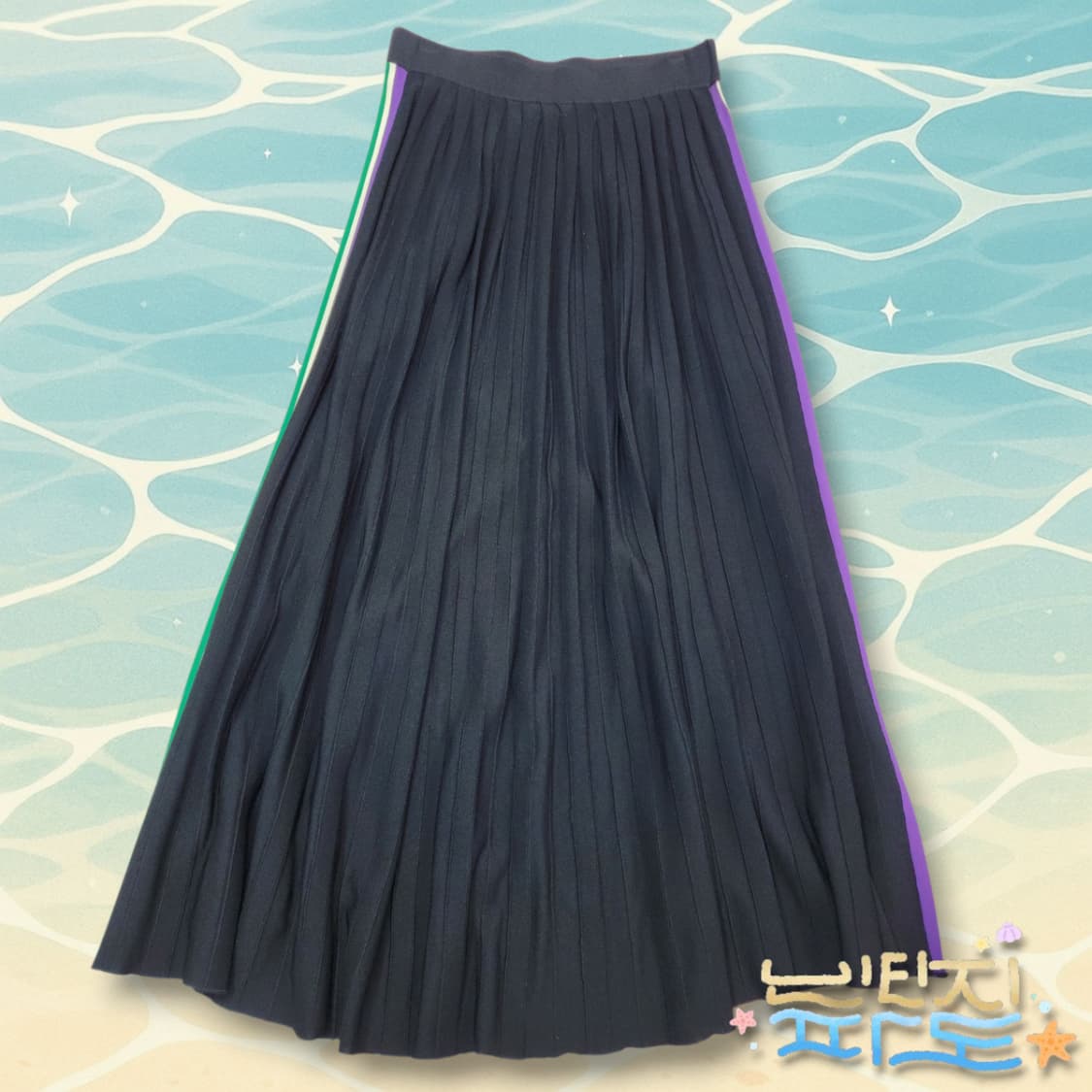 2 sandro 산드로 사이드라인 플리츠 스커트 상품이미지1