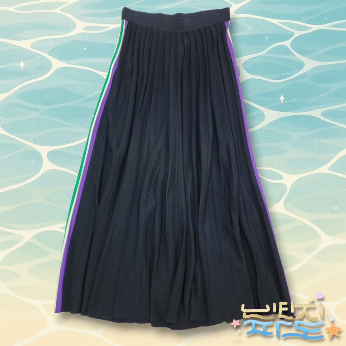 2 sandro 산드로 사이드라인 플리츠 스커트 상품이미지4