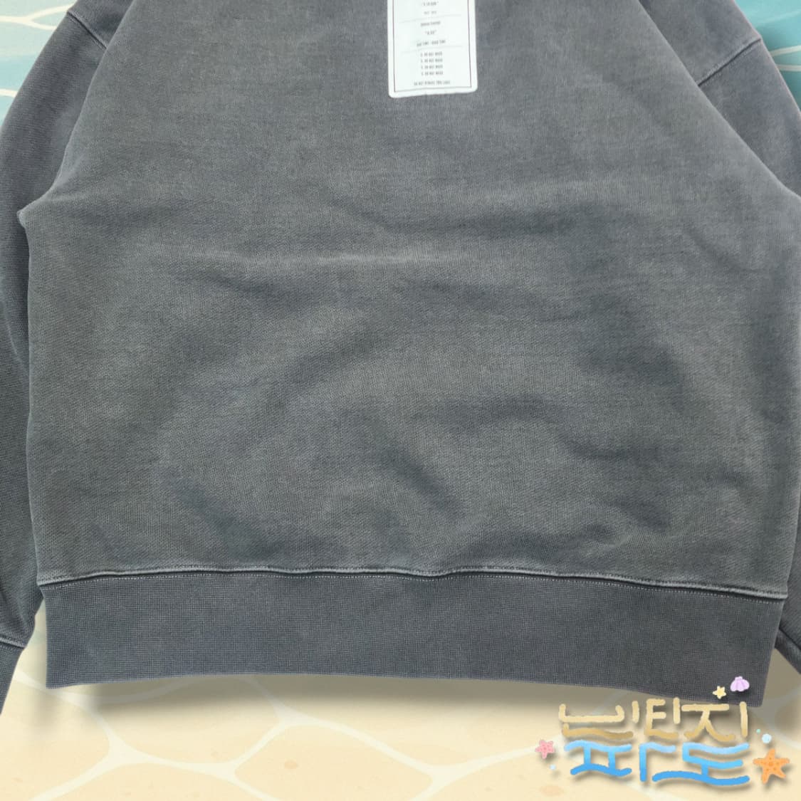 F 어텐션로우 헤비코튼 피그먼트 워싱 맨투맨 상품이미지8