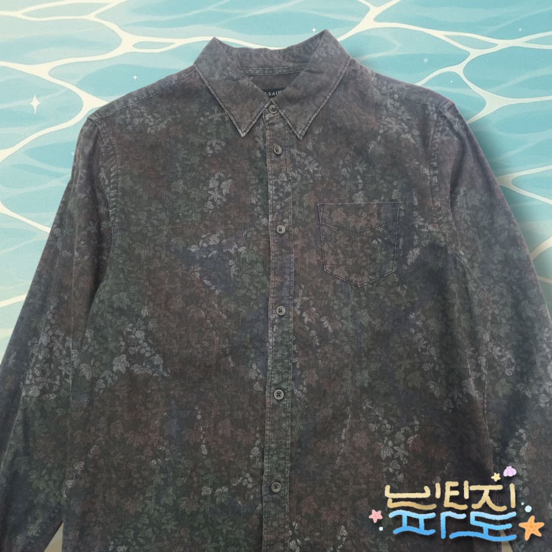 S 올세인츠 플로럴 패턴 셔츠 상품이미지2