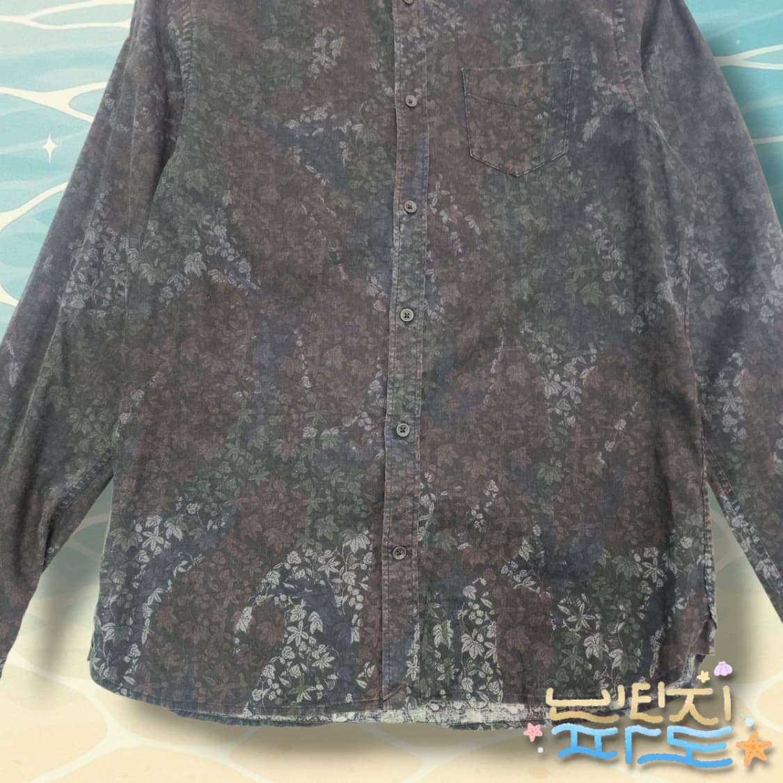 S 올세인츠 플로럴 패턴 셔츠 상품이미지3