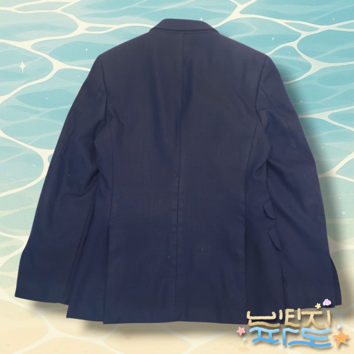 100 커스텀멜로우 개츠비 네이비 블레이저 자켓 상품이미지5