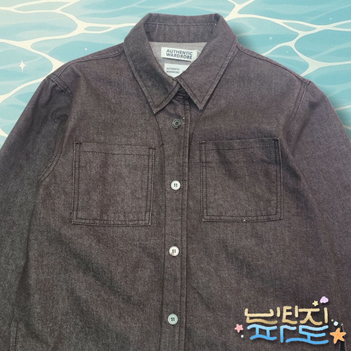 F 새제품 ATWR 어센틱워드로브 데님자켓 상품이미지2