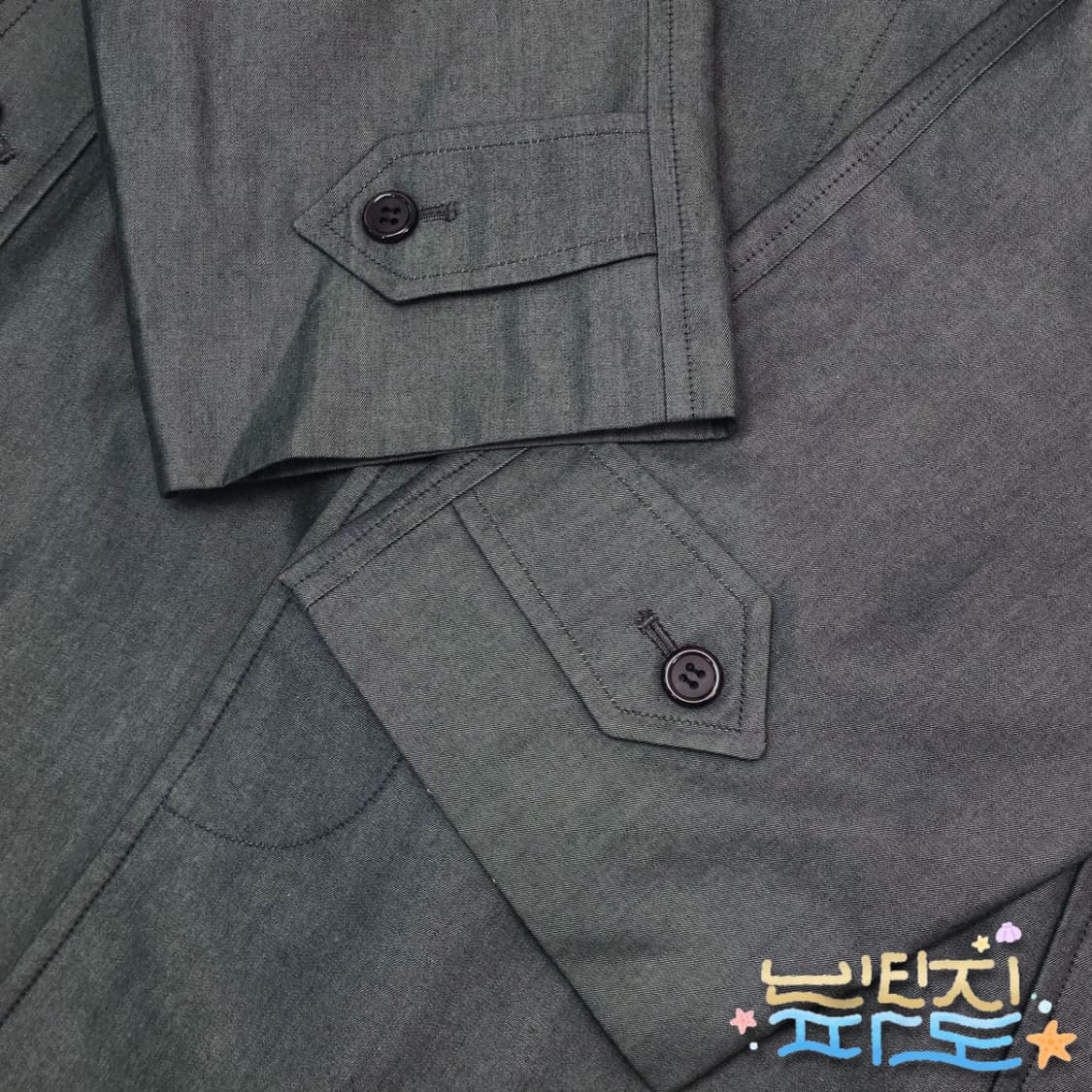 100 버버리 그레이 래글런 싱글코트 상품이미지4