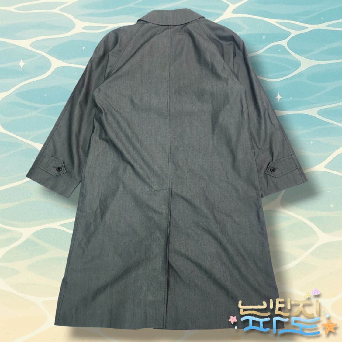 100 버버리 그레이 래글런 싱글코트 상품이미지6