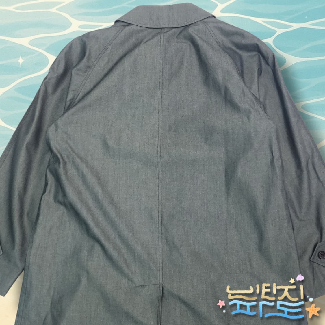 100 버버리 그레이 래글런 싱글코트 상품이미지7