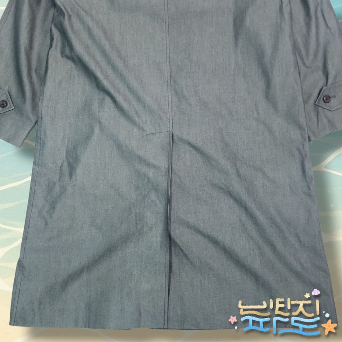 100 버버리 그레이 래글런 싱글코트 상품이미지8