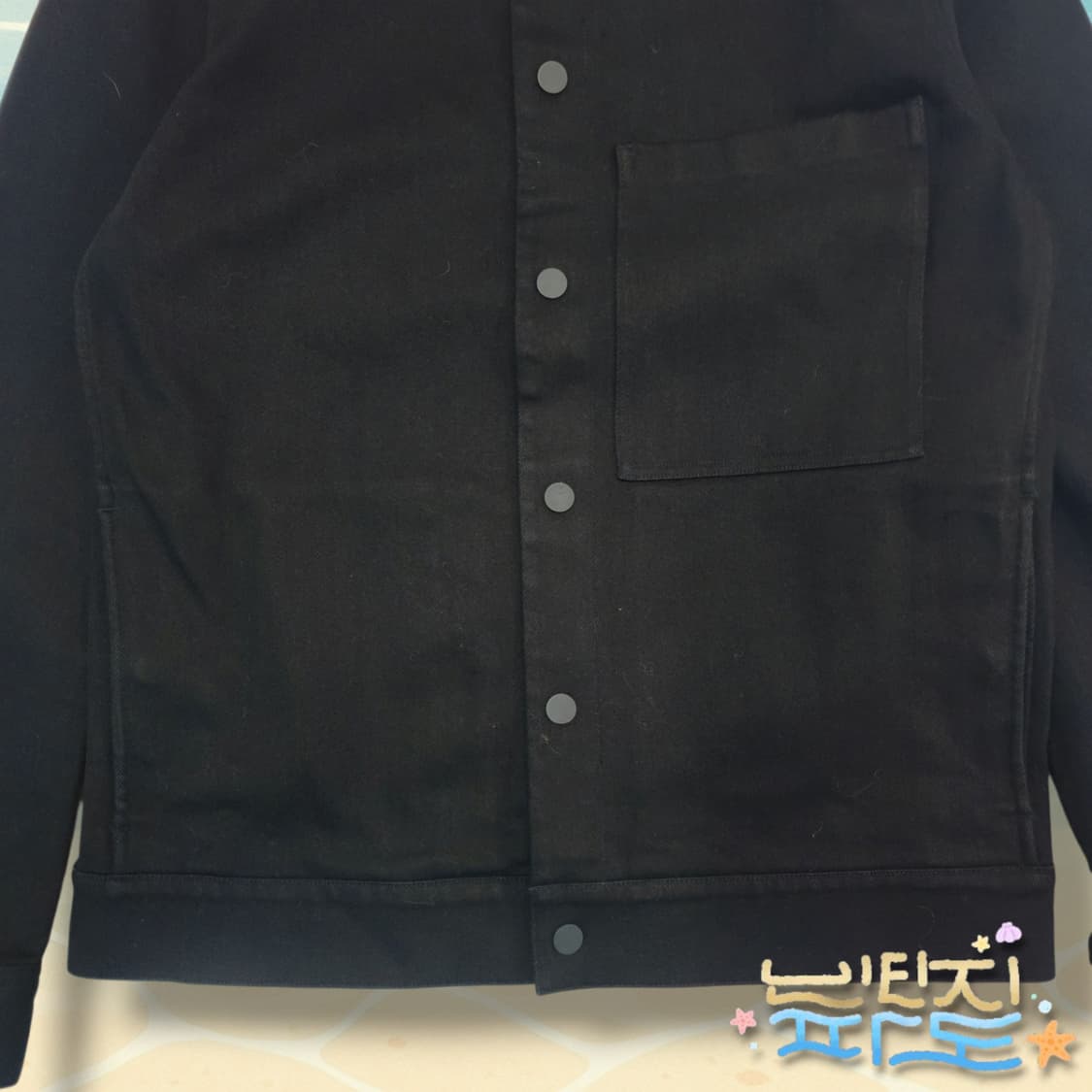 XS COS 코스 트윌자켓 블랙 상품이미지3