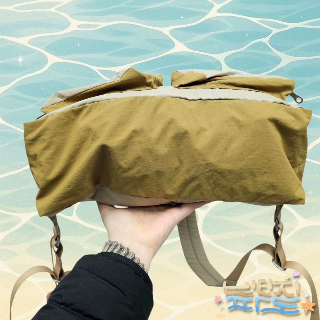 AMIACALVA 아미아칼바 투톤 쉬링크 나일론 백팩 24AW 상품이미지5