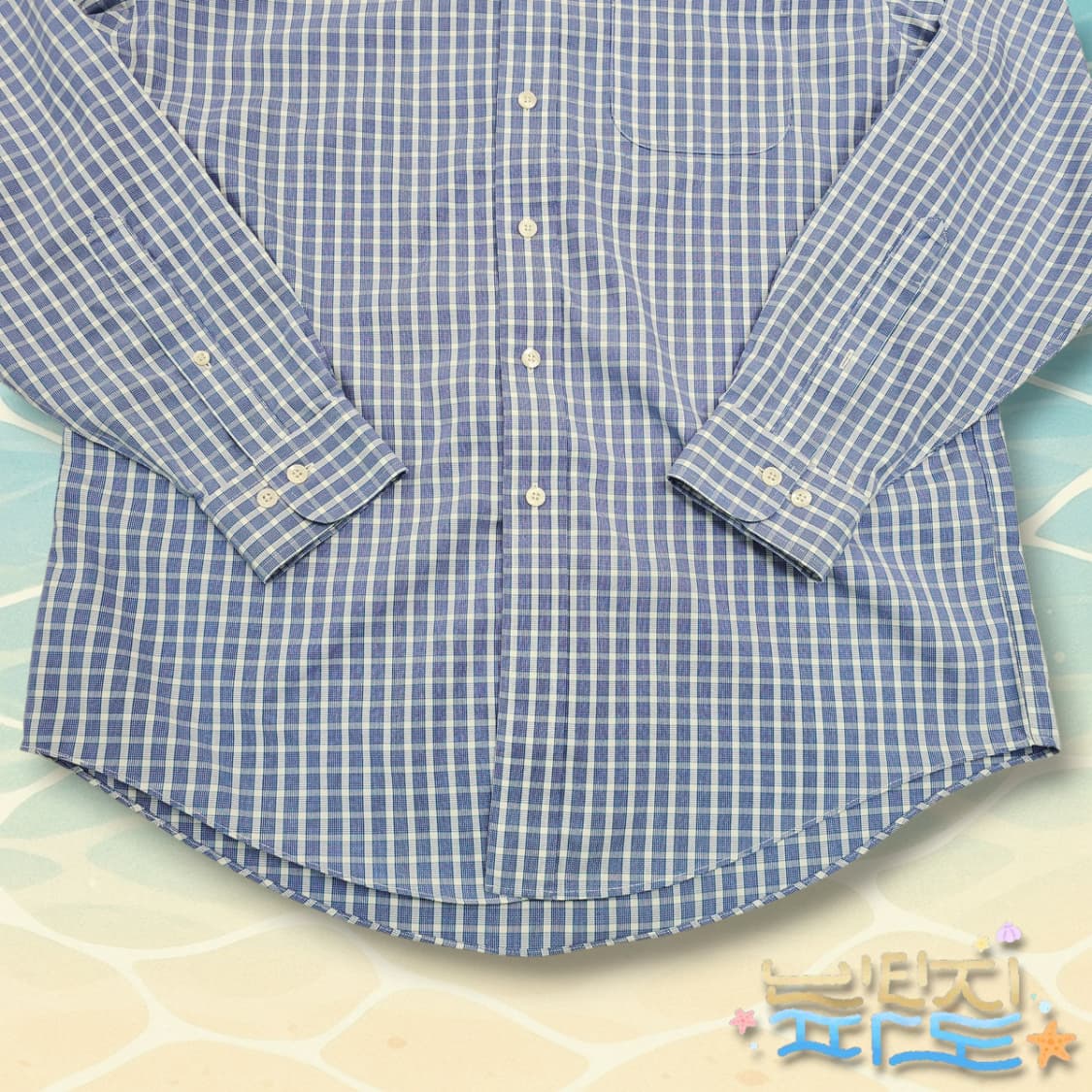 M 브룩스브라더스 논아이언 체크 포켓 셔츠 상품이미지3