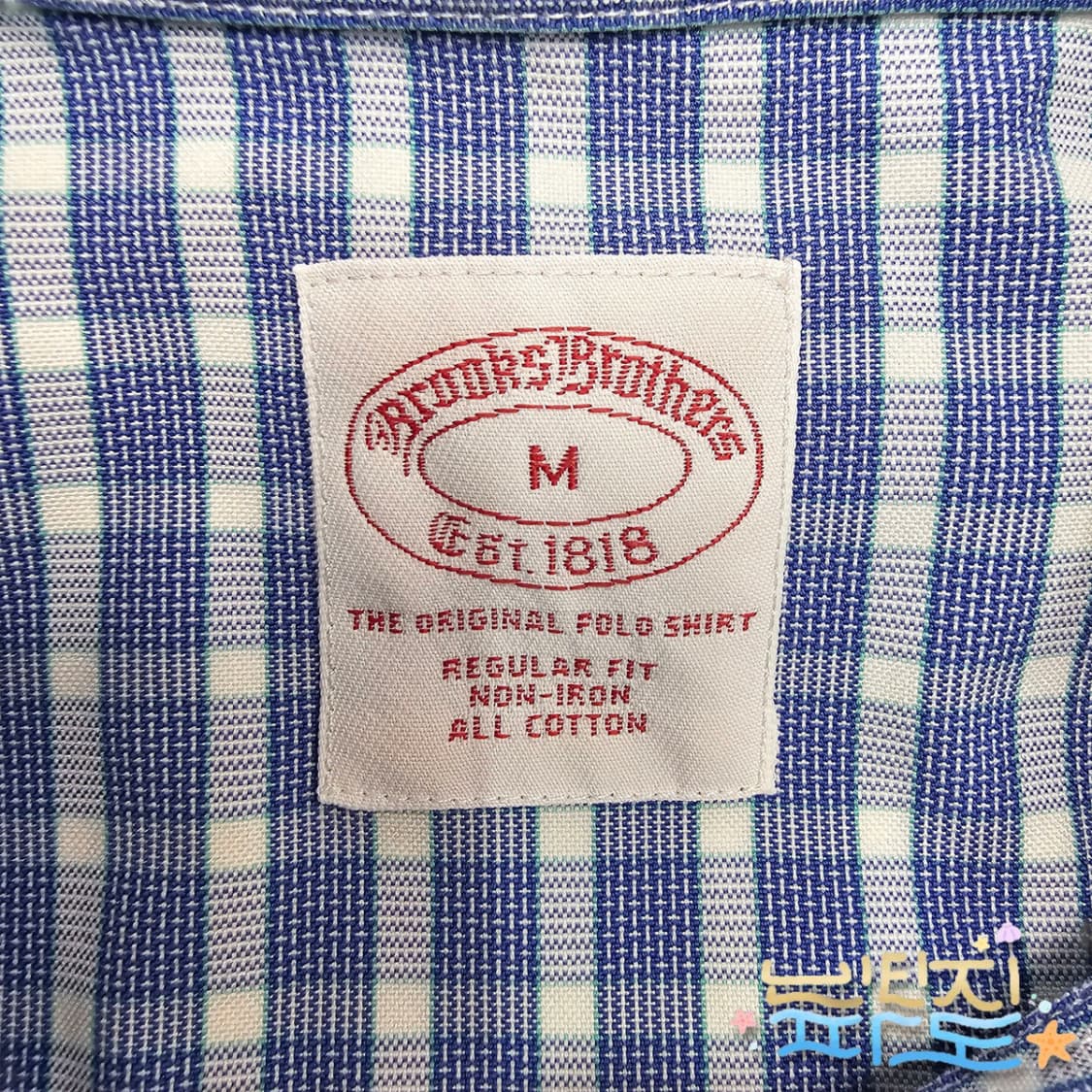 M 브룩스브라더스 논아이언 체크 포켓 셔츠 상품이미지6