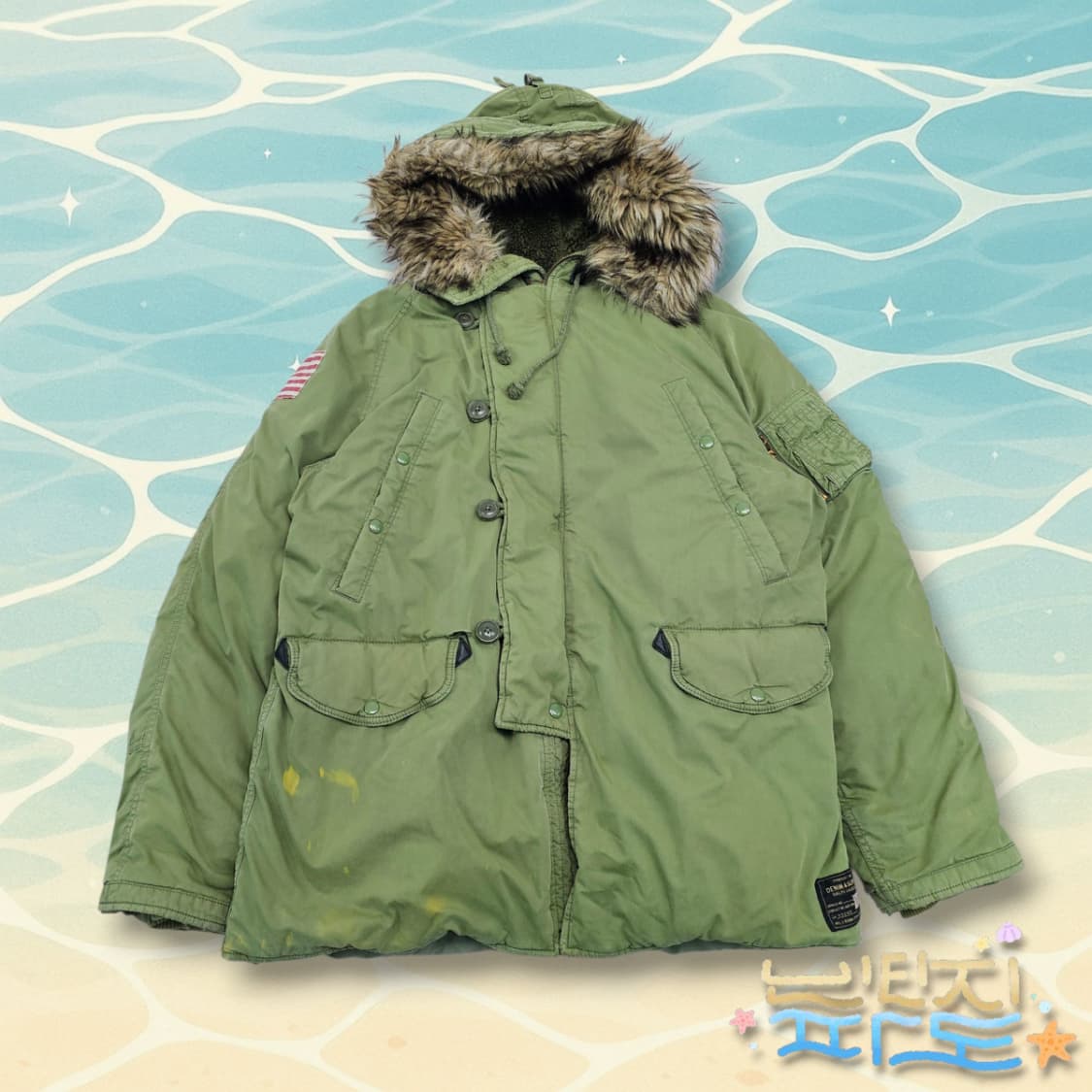 L POLO 폴로 데님앤서플라이 성조기 n3b 야상파카 상품이미지1