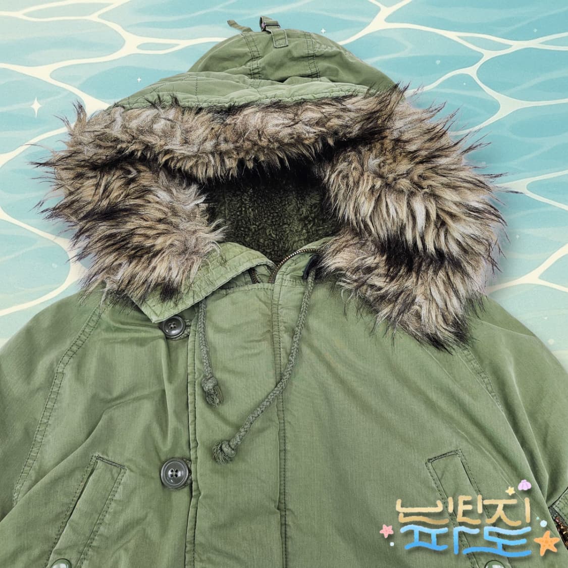 L POLO 폴로 데님앤서플라이 성조기 n3b 야상파카 상품이미지2