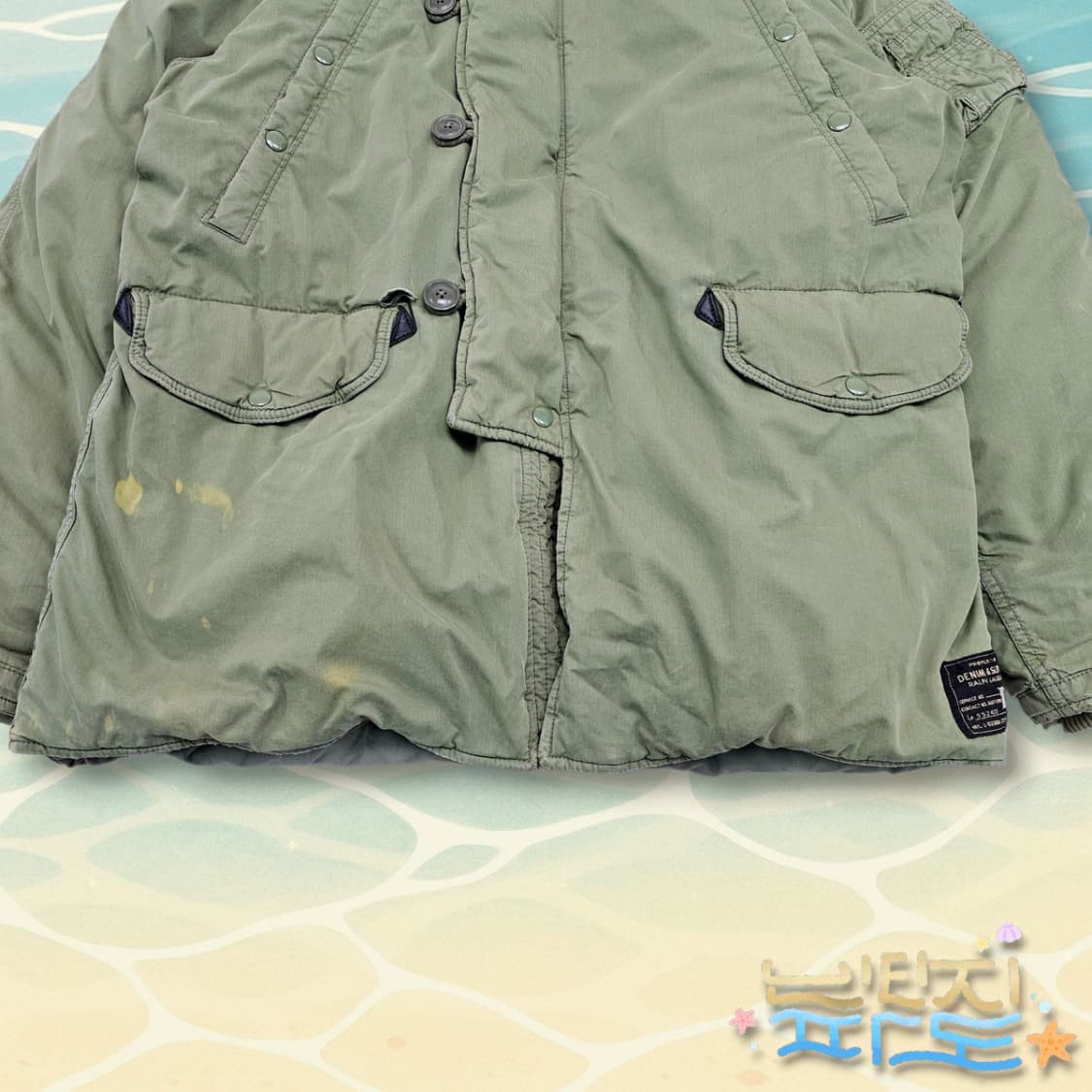 L POLO 폴로 데님앤서플라이 성조기 n3b 야상파카 상품이미지3