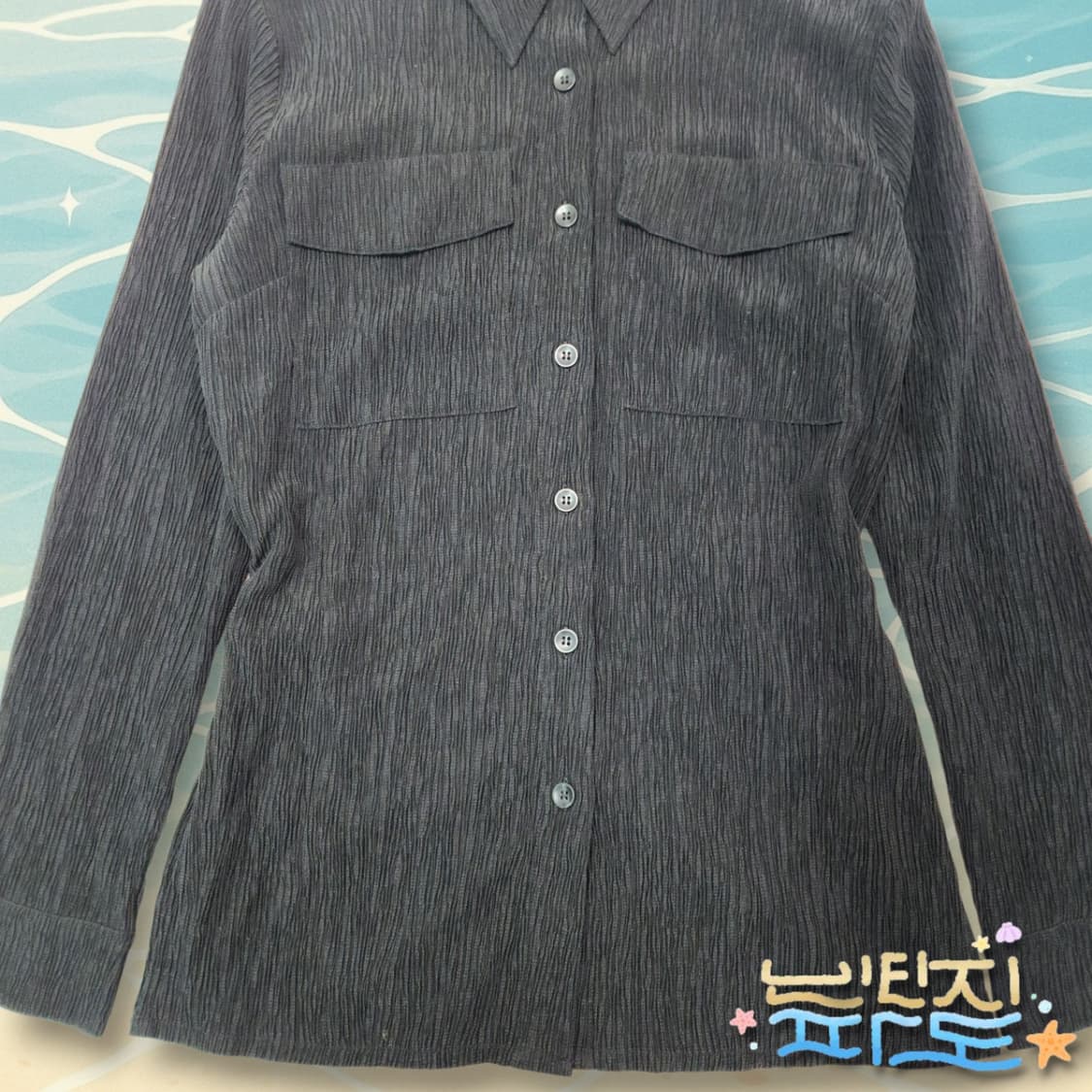 36 앤아더스토리즈 크링클 더블포켓 리오셀 셔츠 블라우스 상품이미지3