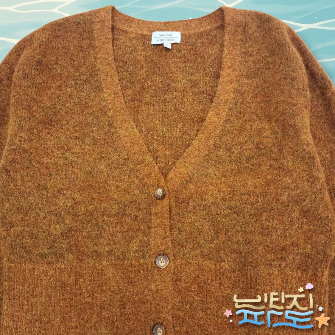 L 앤아더스토리즈 모헤어 브이넥 가디건 상품이미지2