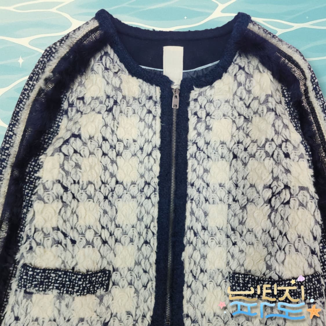 66 오즈세컨 13FW 모직 트위드 자켓 상품이미지2