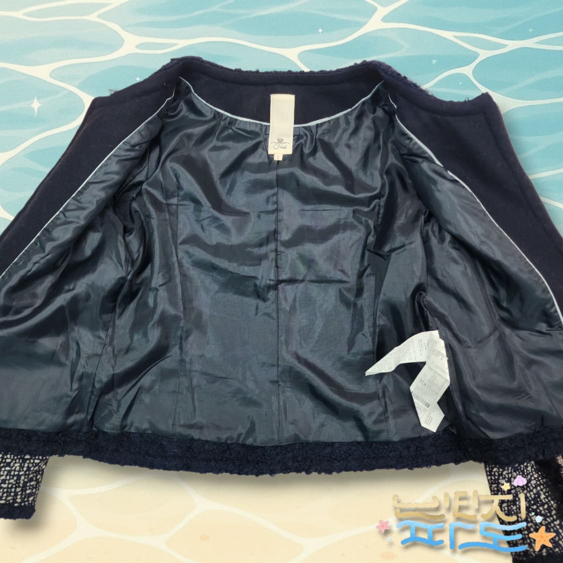 66 오즈세컨 13FW 모직 트위드 자켓 상품이미지9