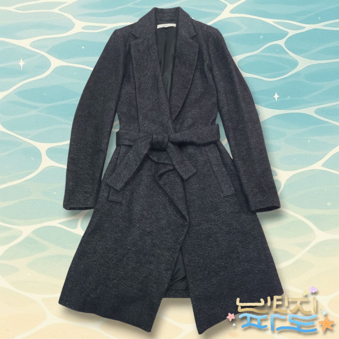 38 바네사브루노 앙고라 모헤어 벨티드 코트 상품이미지1