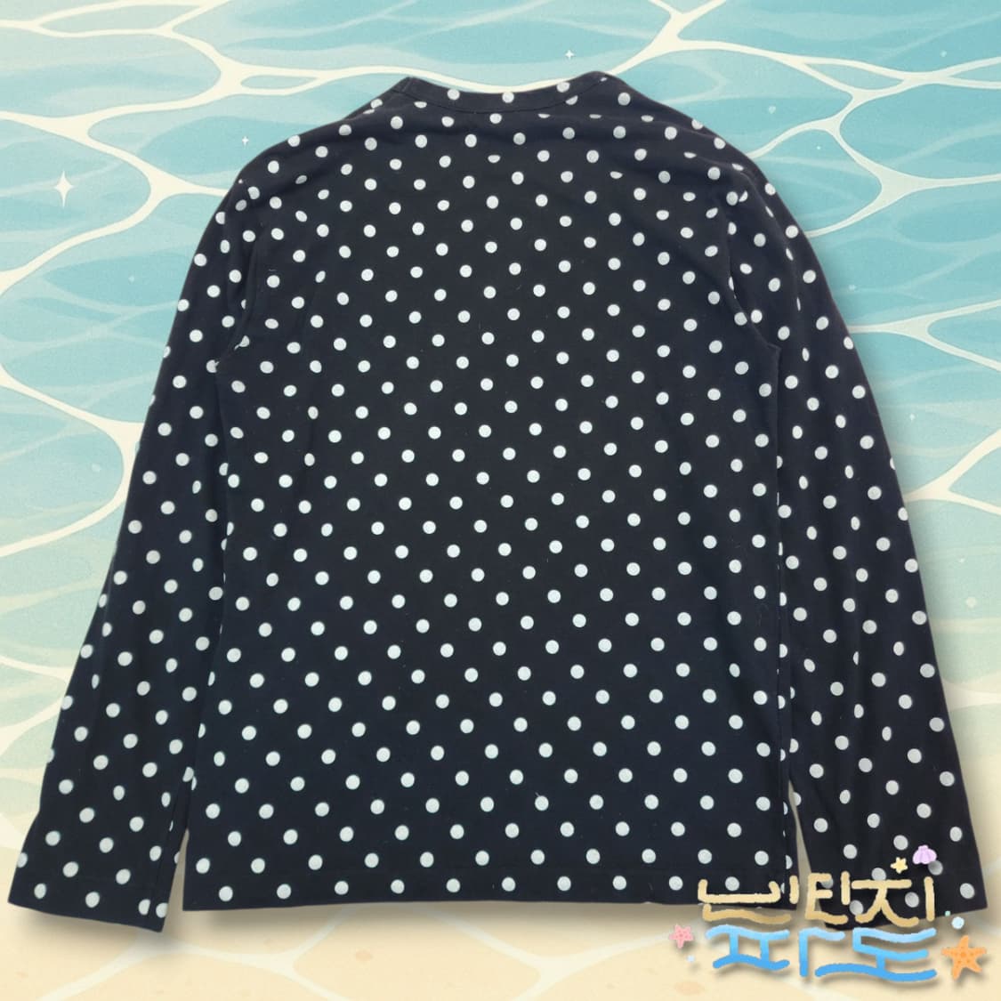 M 꼼데가르송 플레이 폴카 도트 패턴 탑 상품이미지5