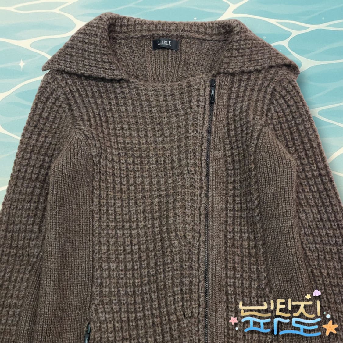 FREE TIME 한섬 타임 니트집업 코트 상품이미지2