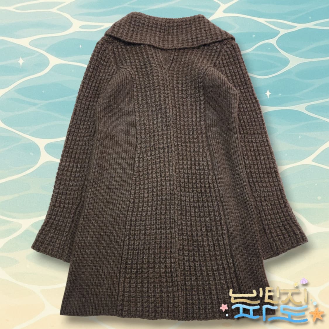 FREE TIME 한섬 타임 니트집업 코트 상품이미지6