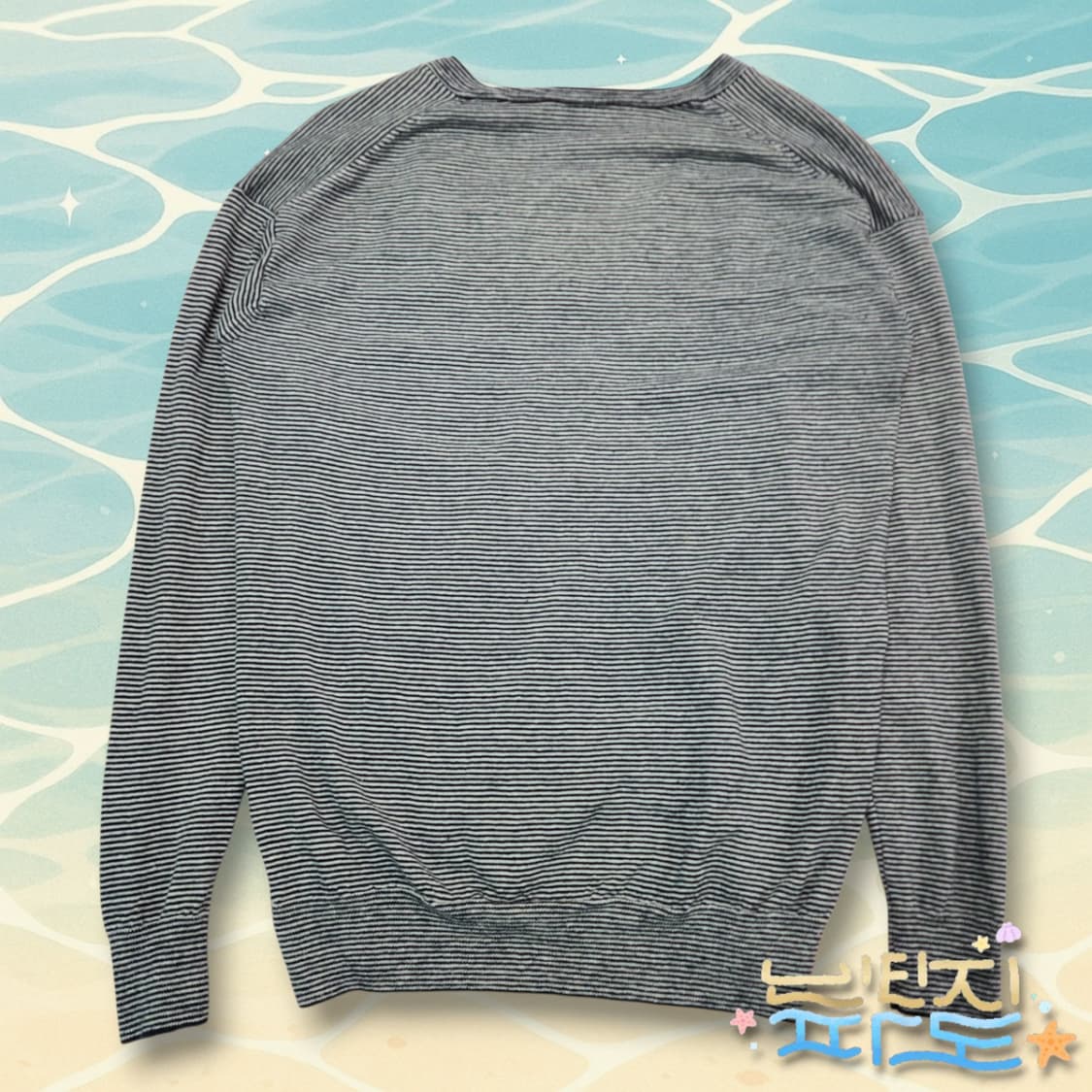 S 띠어리 브이넥 스트라이프 모 린넨 블랜드 니트 상품이미지6