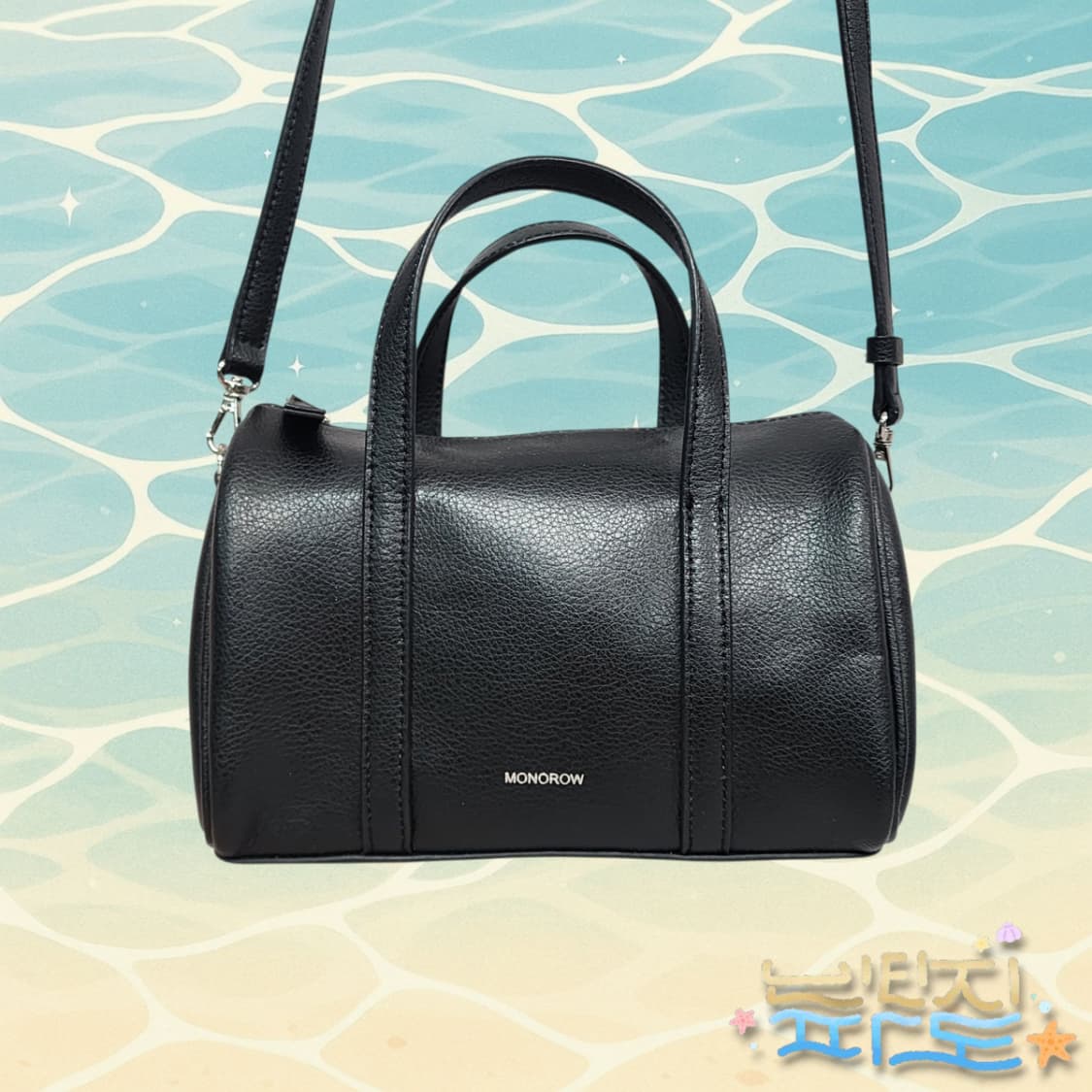모노로우 미니 보스톤 블랙 토트 크로스백 상품이미지2