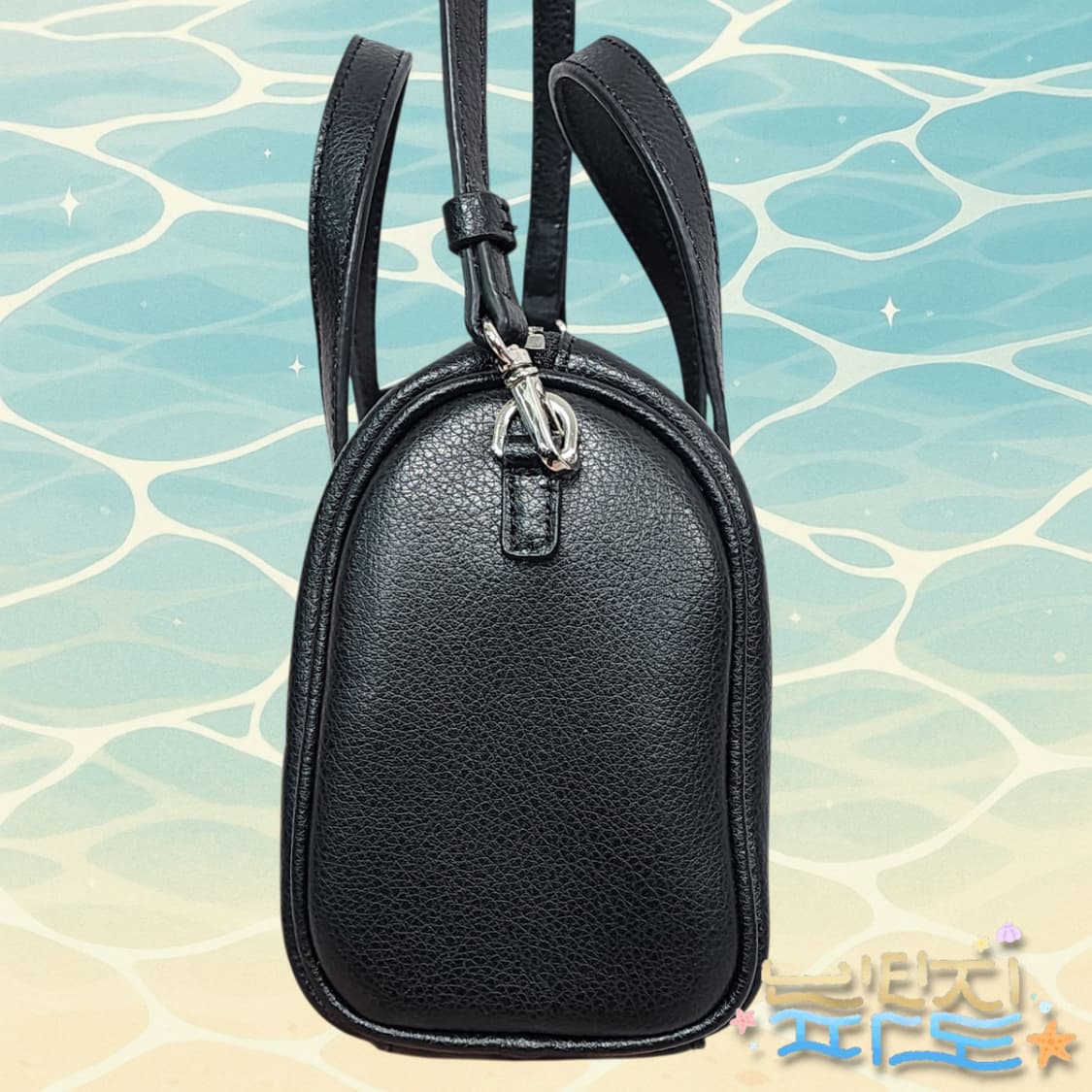 모노로우 미니 보스톤 블랙 토트 크로스백 상품이미지4