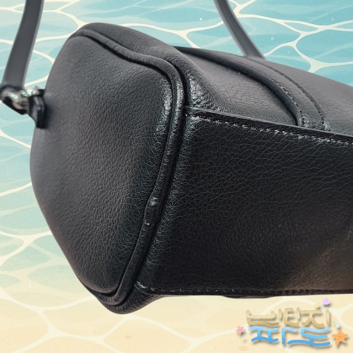 모노로우 미니 보스톤 블랙 토트 크로스백 상품이미지7