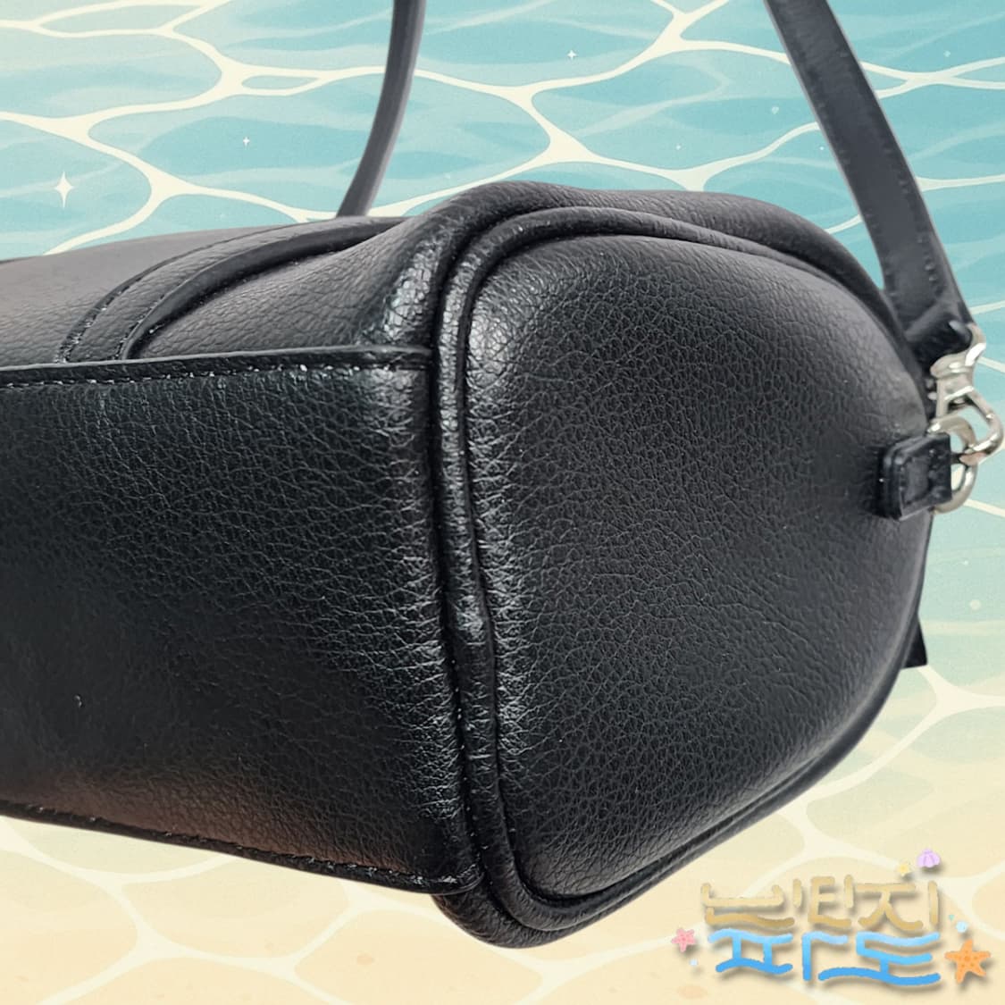 모노로우 미니 보스톤 블랙 토트 크로스백 상품이미지8