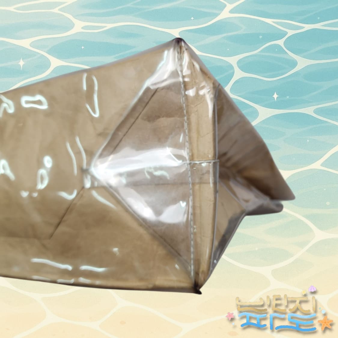 꼼데가르송 클리어 PVC 페이퍼 토트백 상품이미지6