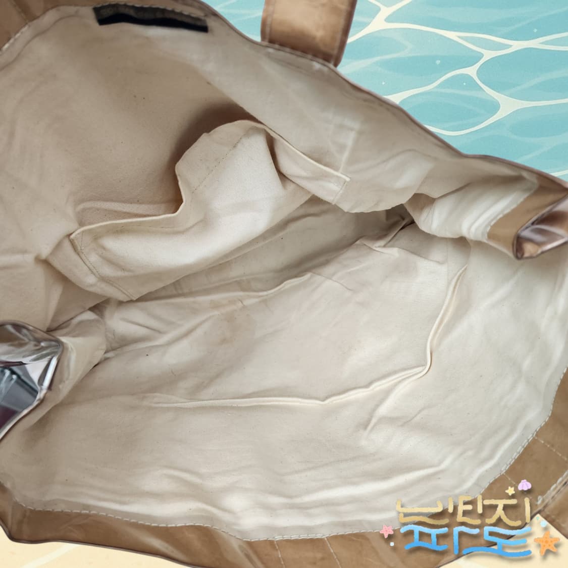 꼼데가르송 클리어 PVC 페이퍼 토트백 상품이미지8