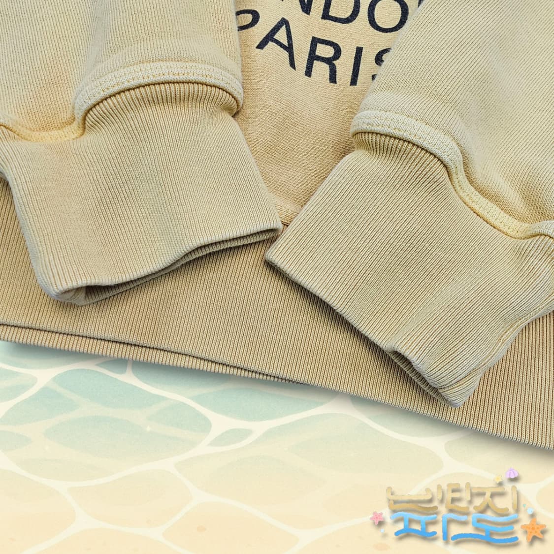 L STUSSY 스투시 월드투어 크루넥 피그먼트 다이드 허니 상품이미지4