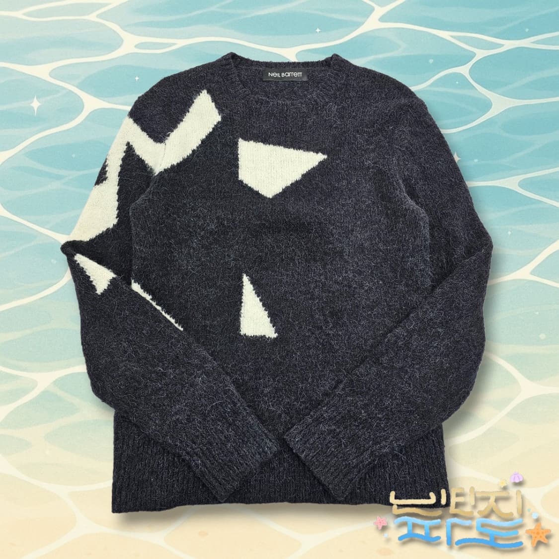 90 닐바렛 스타 알파카 모헤어 스웨터 상품이미지1